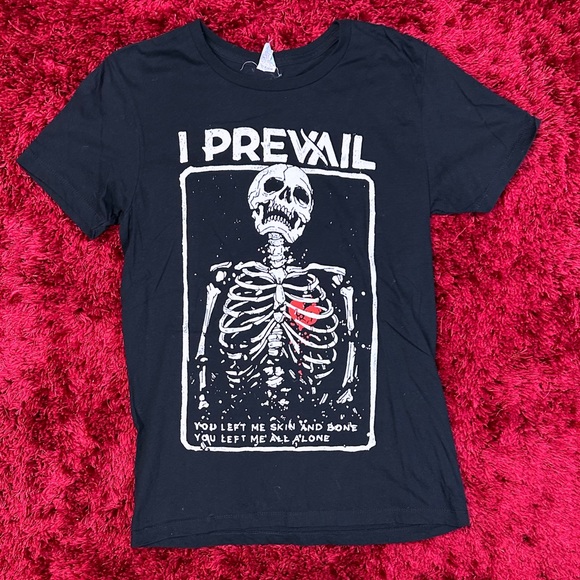 Band Tee Other - I Prevail Band Album Art Shirt Large Tour Black You Left Me My Skin All Alone